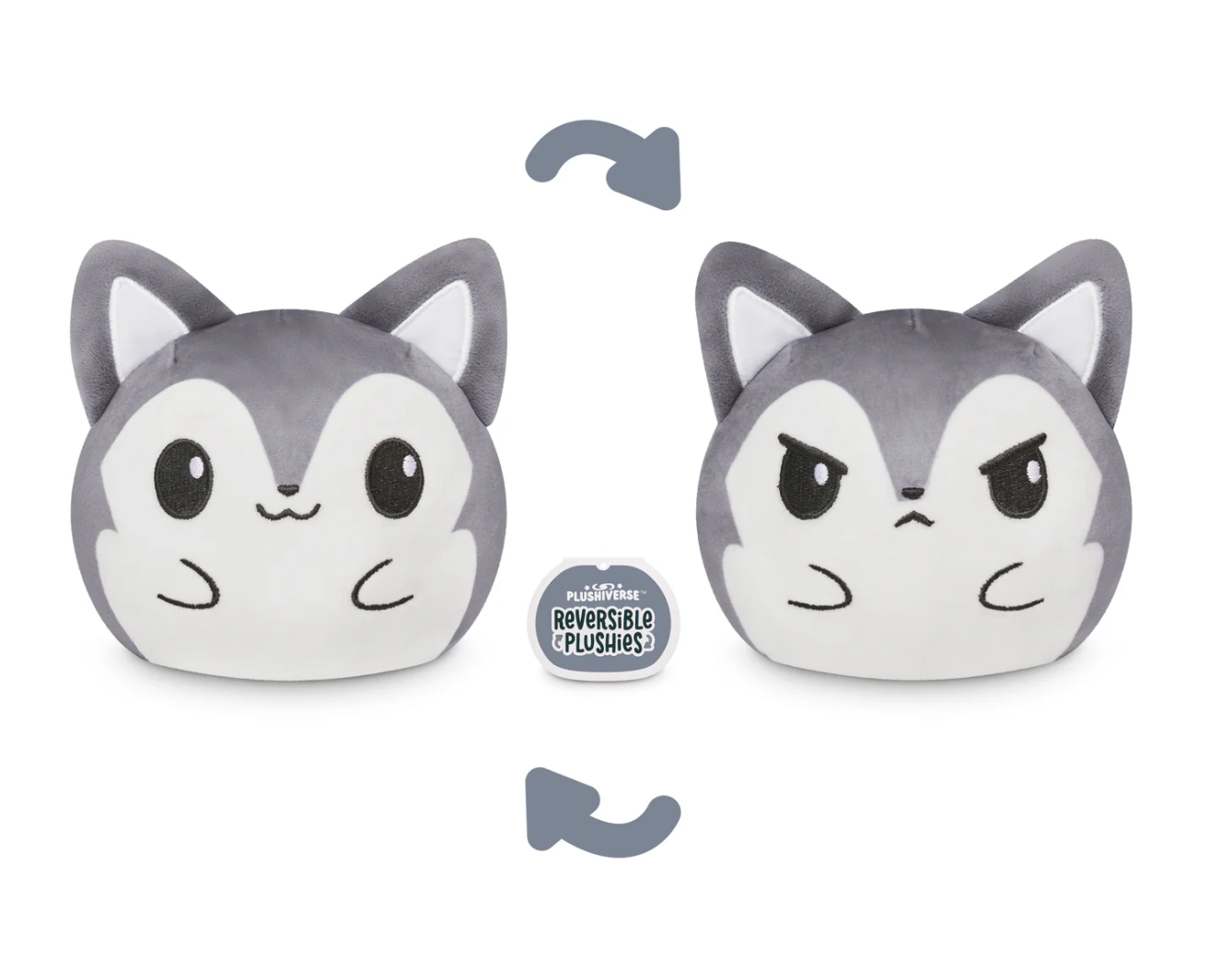 Plushiverse: Reversible Plushie 4in - Fierce Wolf