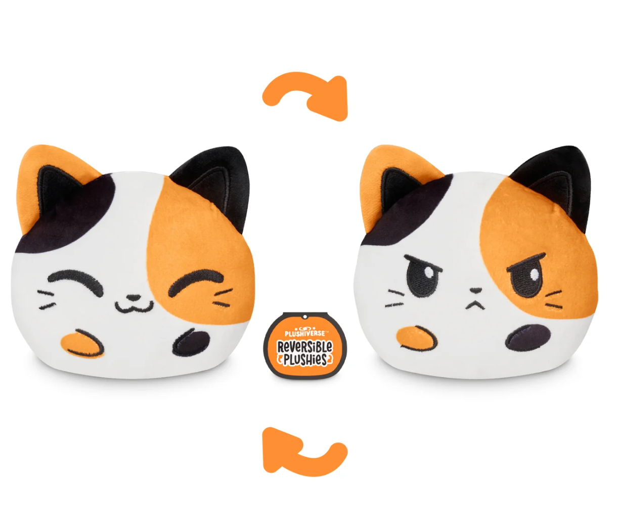 Plushiverse: Reversible Plushie 4in - Cuddly Calico