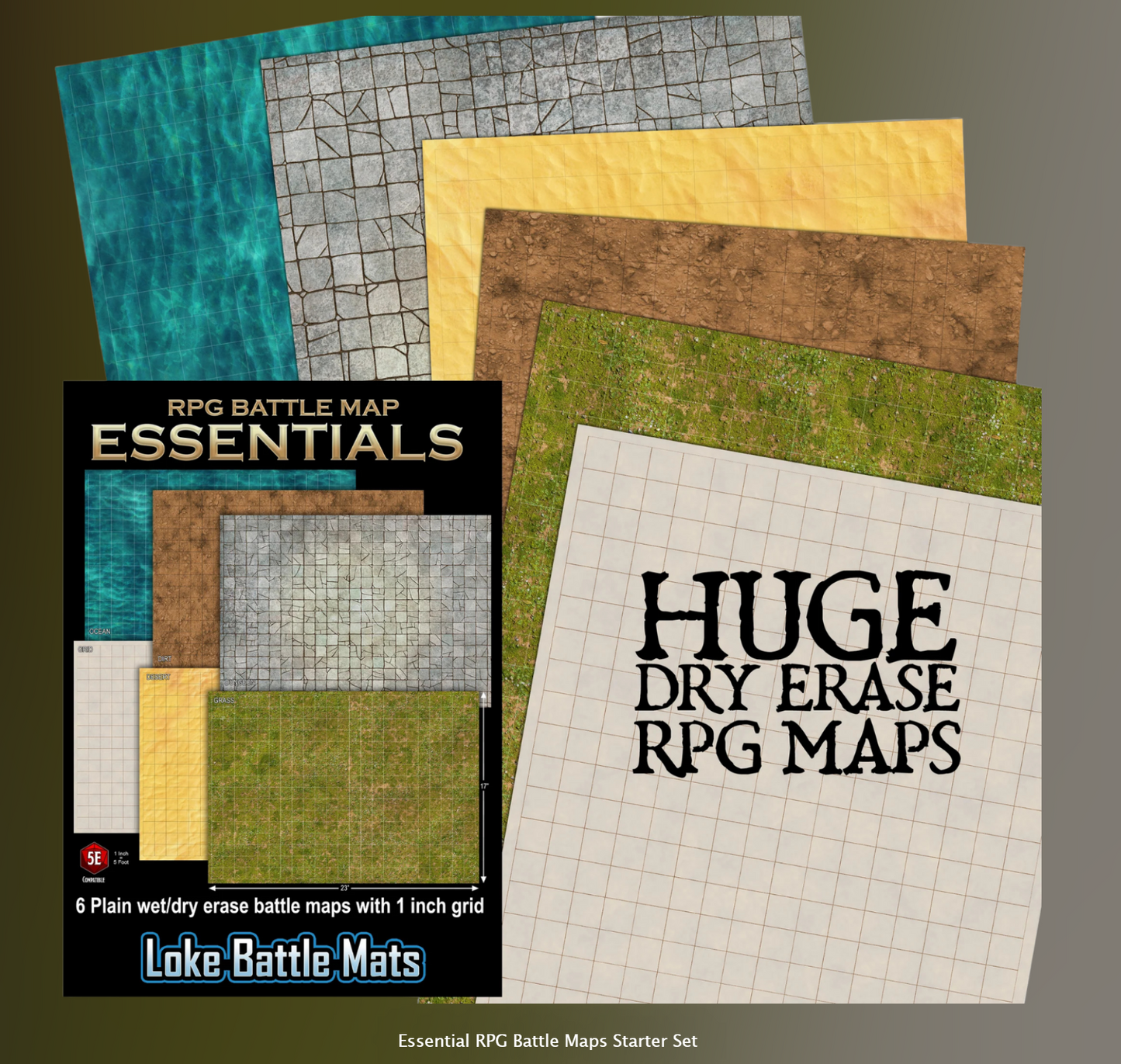 Loke Battle Maps: Essential RPG Battle Maps, Starter Set