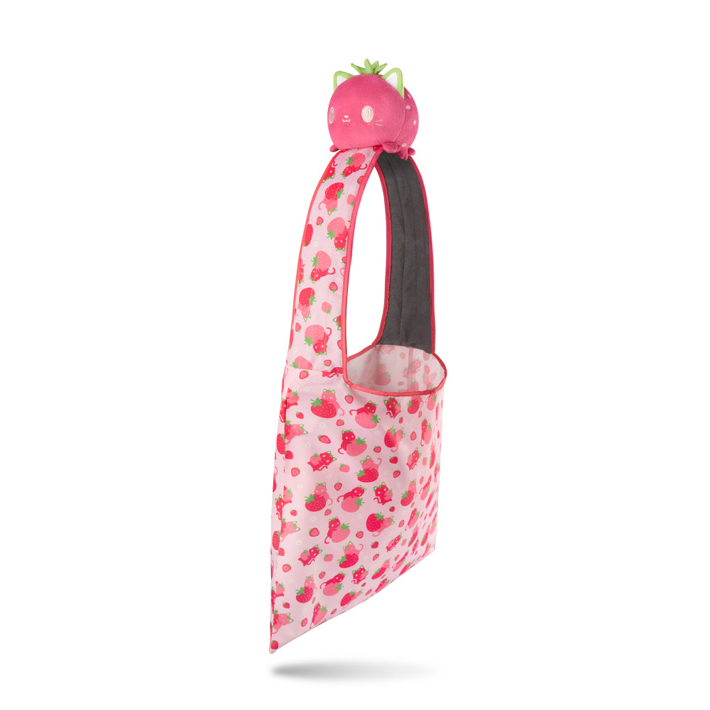 Tee Turtle - Plushie Tote Bag, Pink Strawberry Cats