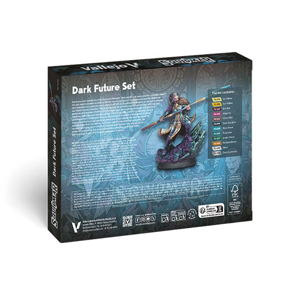 Vallejo Game Color Set: Squidmar Miniatures, Dark Future Paint Set