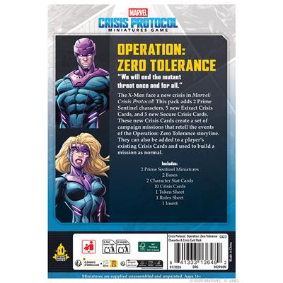 Marvel Crisis Protocol - Operation: Zero Tolerance Character & Crisis Card Pack