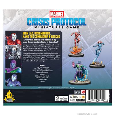 MARVEL Crisis Protocol - Iron Lad, Iron Monger, Kang the Conqueror & Rescue