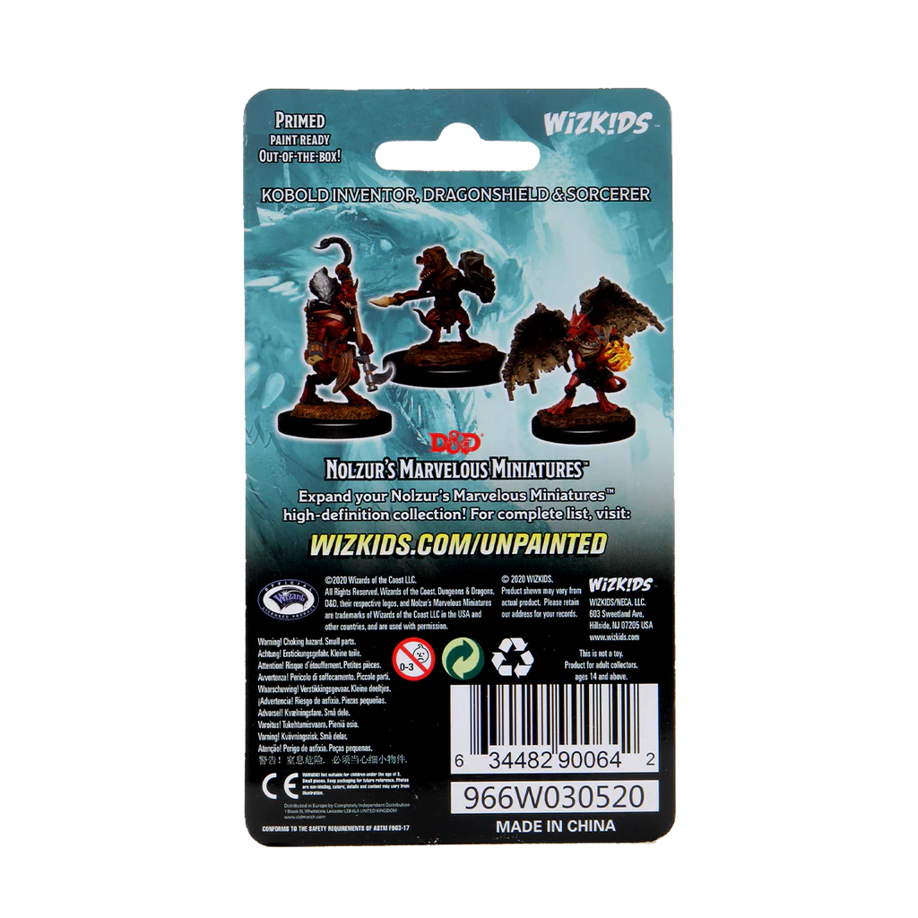 D&D Nolzur's Marvelous Miniatures: W12 - Kobold Inventor, Dragonshield & Sorcerer