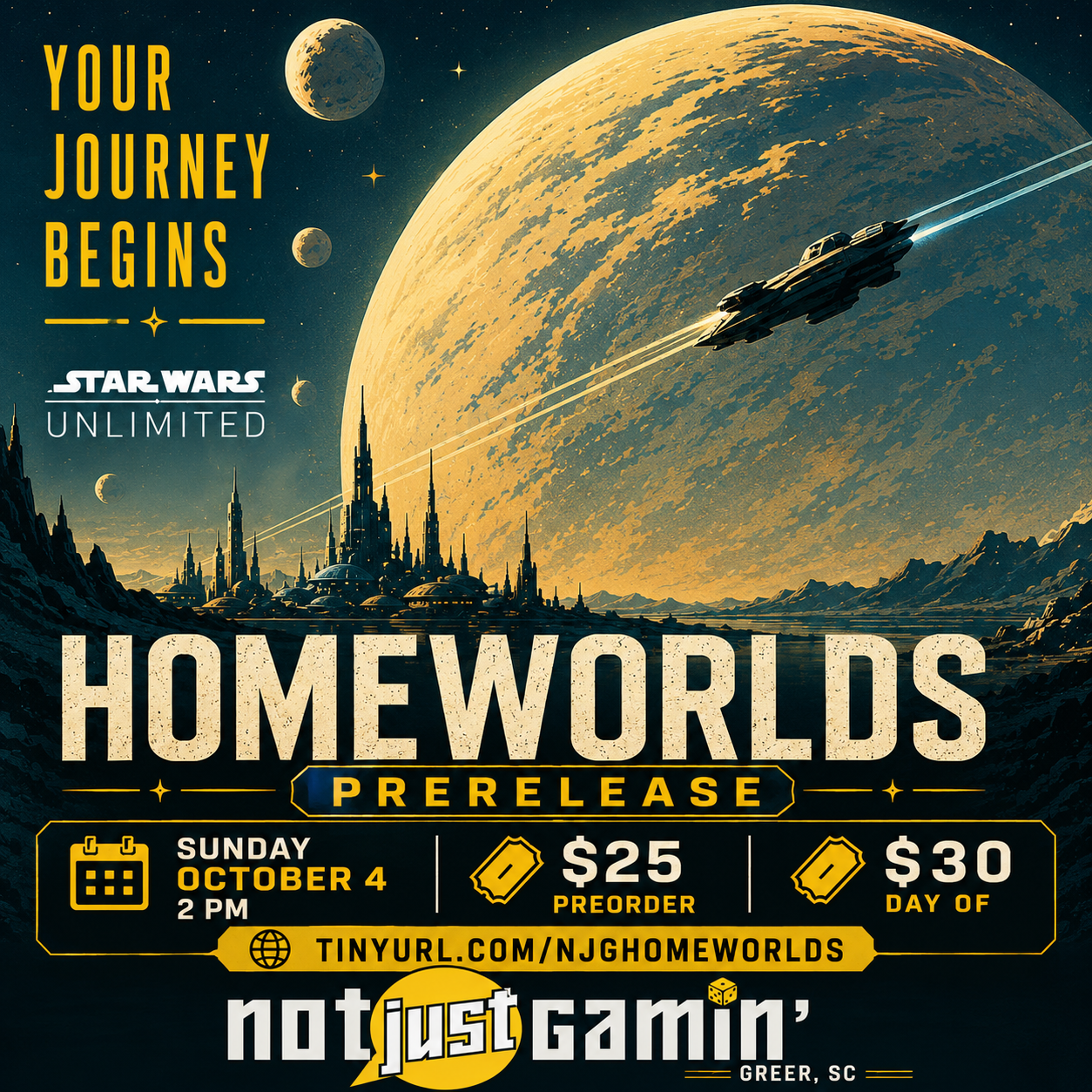 Star Wars Unlimited: Homeworlds Prerelease Celebration