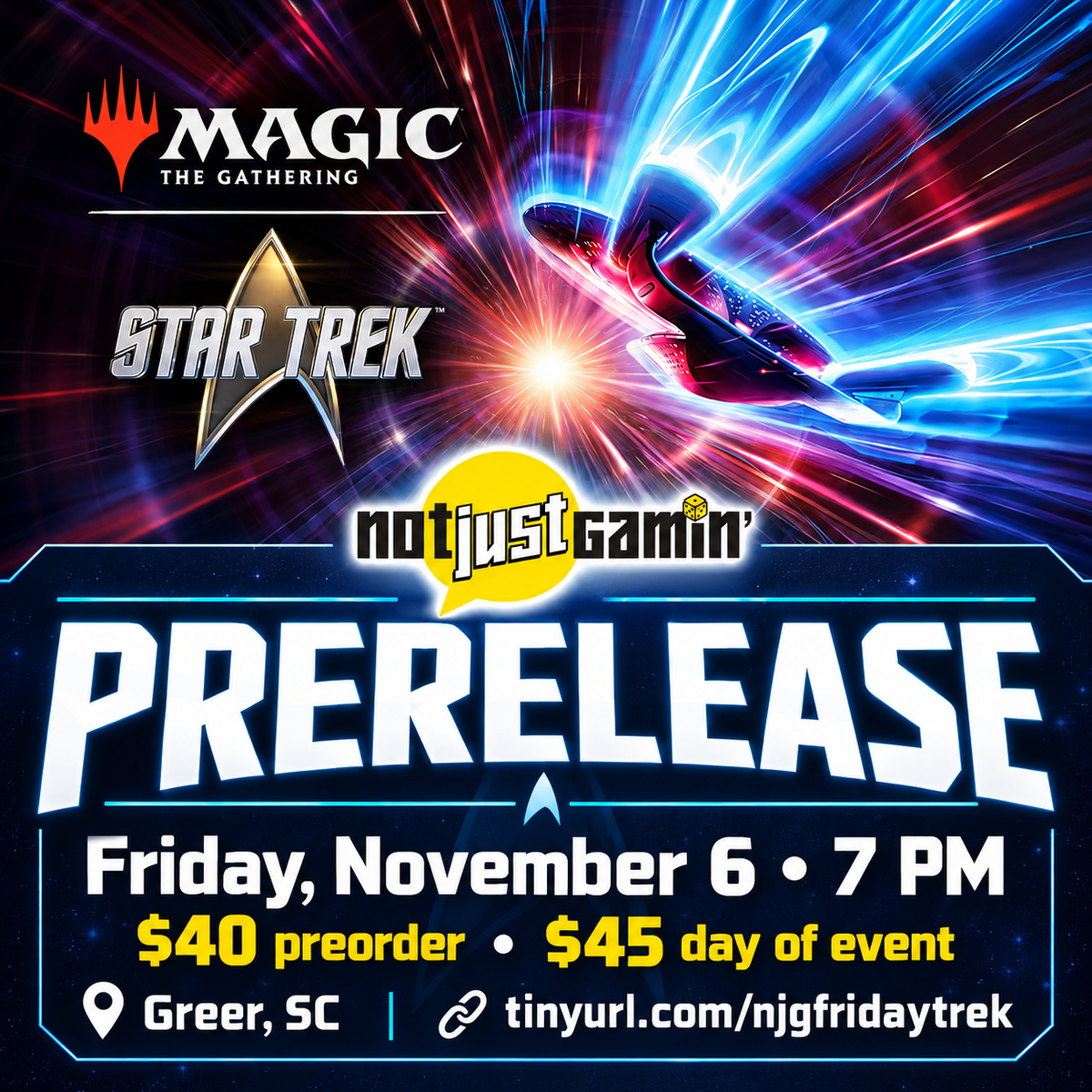 Magic the Gathering, Star Trek Prerelease: Friday, 11/06