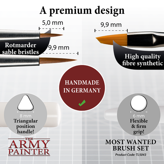 The Army Painter - Most Wanted Brush Set
