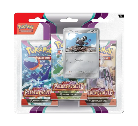 Pokémon TCG: Scarlet & Violet Paldea Evolved 3 Booster Packs + Promo