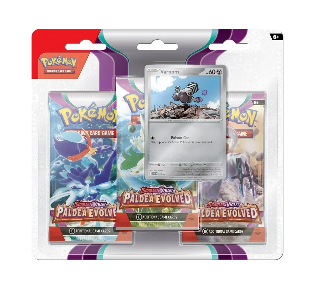 Pokémon TCG: Scarlet & Violet Paldea Evolved 3 Booster Packs + Promo