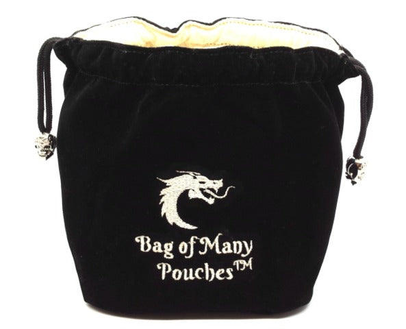 Old School Dice: Bag of Many Pouches Dice Bag - Black