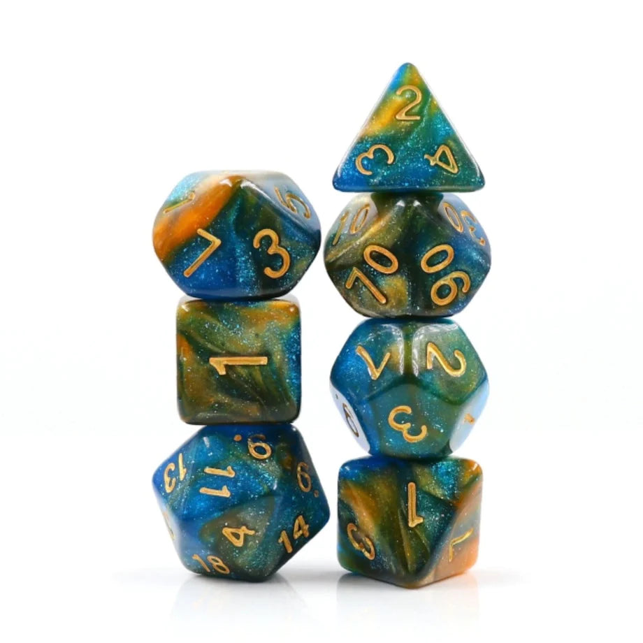 Foam Brain - River at Dusk RPG Dice Set