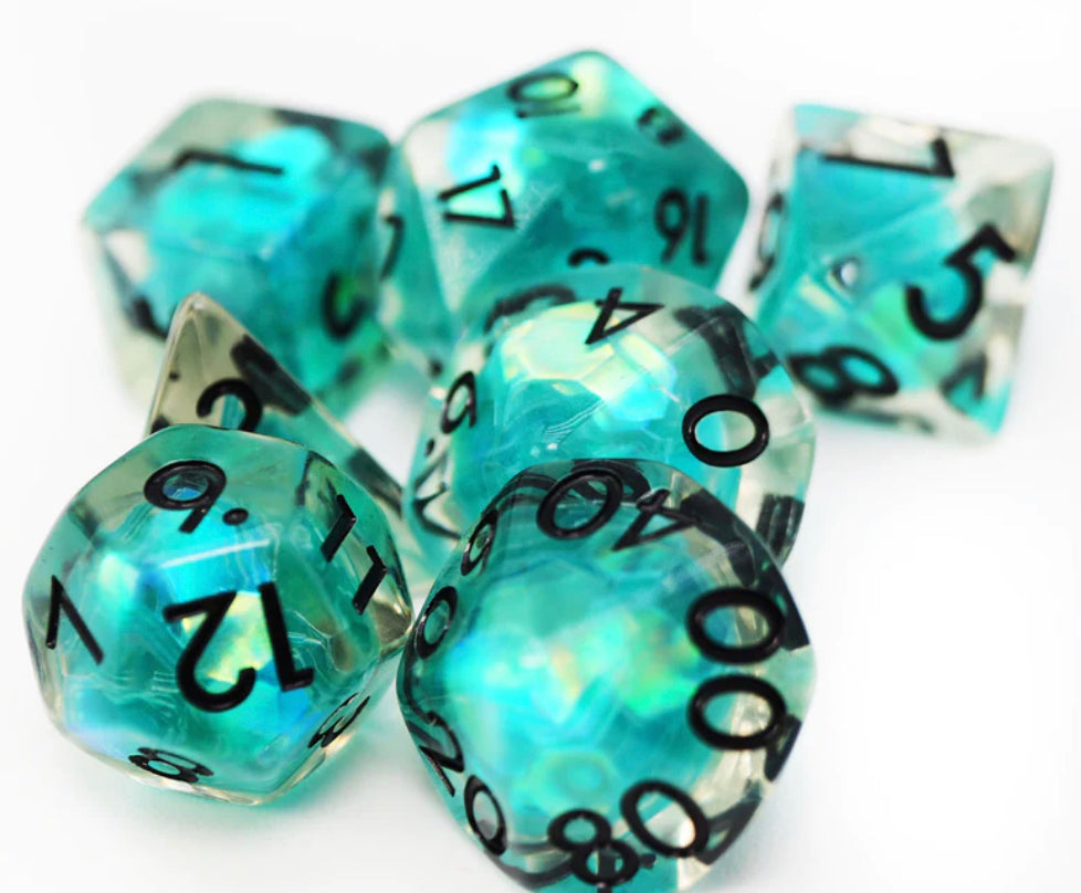 Foam Brain - Siren Sparkle RPG Dice Set