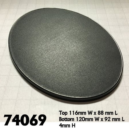 Reaper - Base Boss, 120mm x 92mm Oval Gaming Base