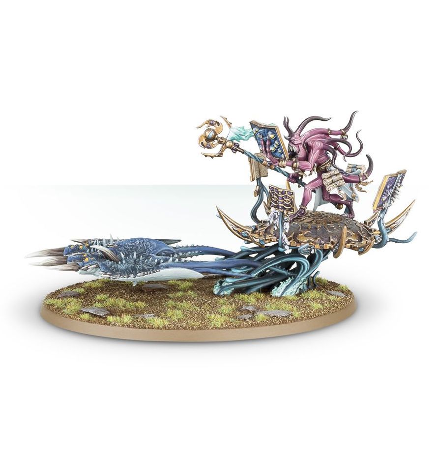 Age of Sigmar - Herald of Tzeentch on Burning Chariot