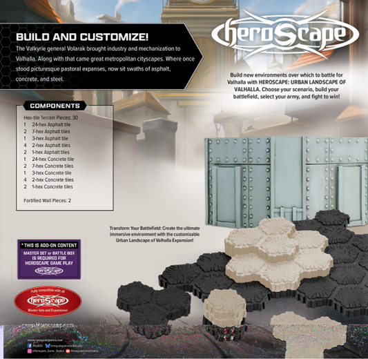 Heroscape: The Urban Landscape of Valhalla Terrain Expansion