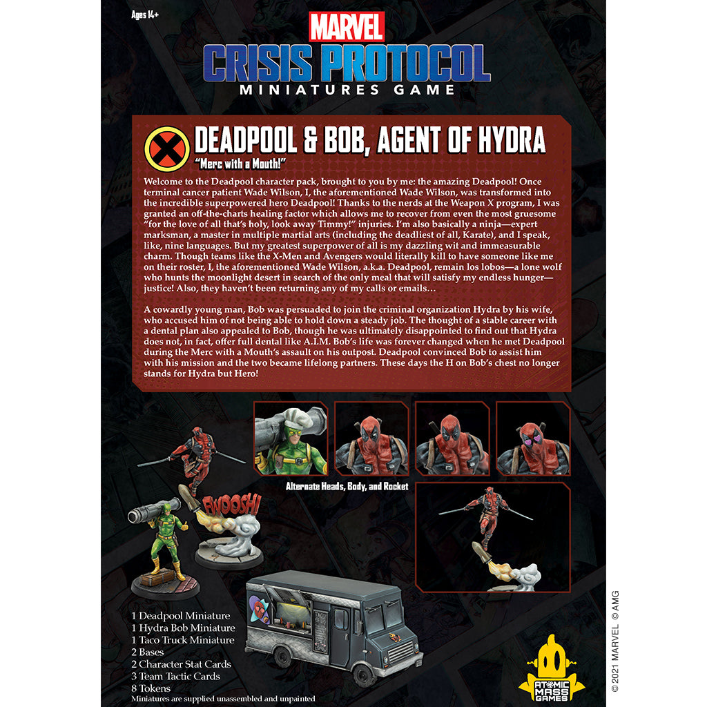 Marvel Crisis Protocol - Deadpool and Bob, Agent of Hydra