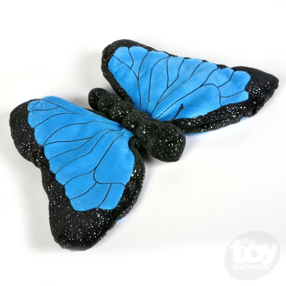 Sparkle Blue Morpho Butterfly Plush