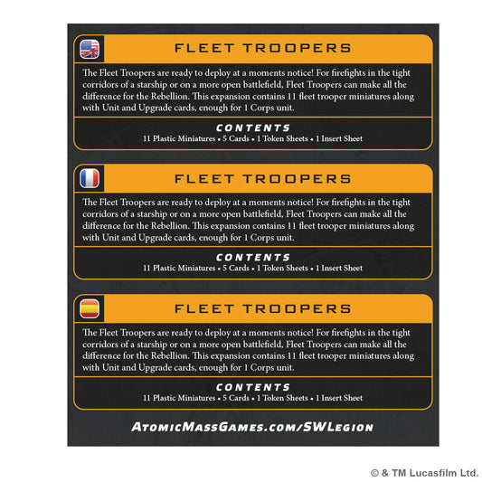 Star Wars Legion - Fleet Troopers