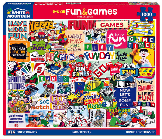 White Mountain Puzzles - It's All Fun and Games