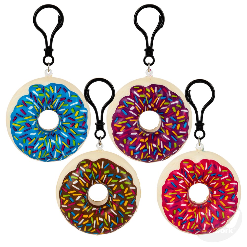Squish Donut Backpack Clip