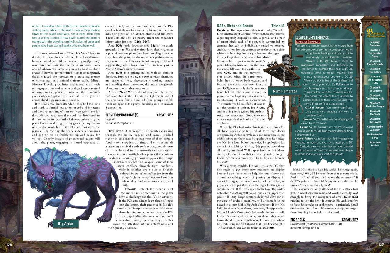 Pathfinder RPG: 2E Bastion of Blasphemies Adventure Path (HC)