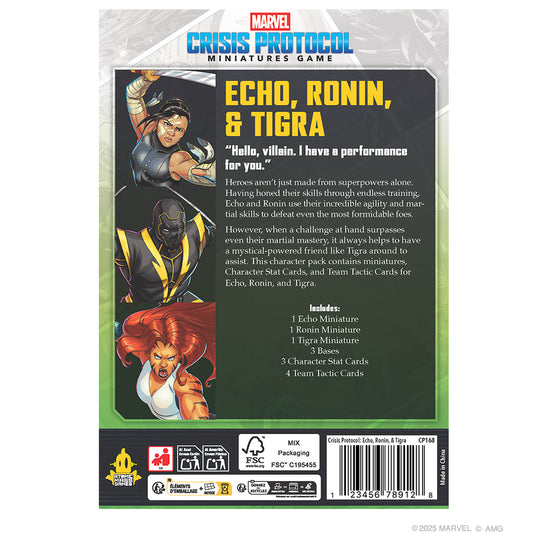 Marvel Crisis Protocol - Echo, Ronin, Tigra Character Pack