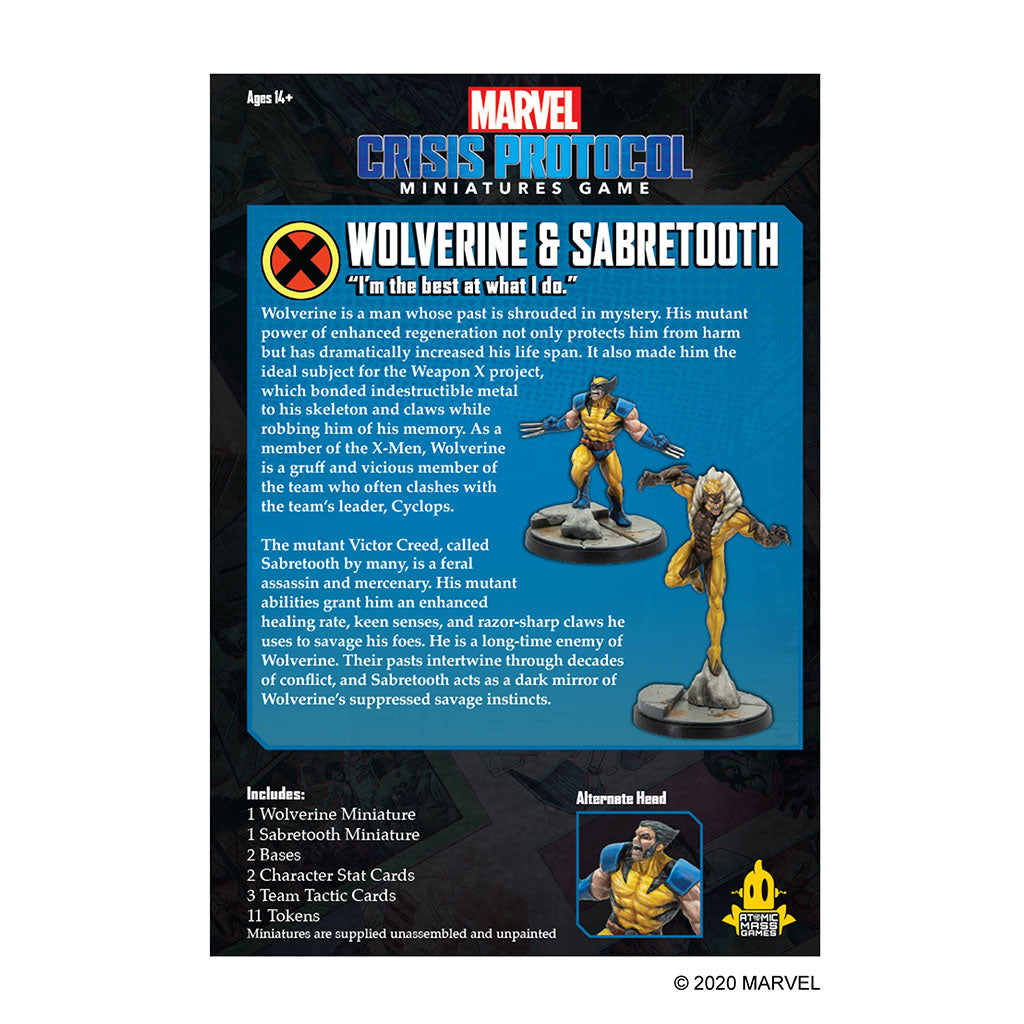 Marvel Crisis Protocol - Wolverine & Sabretooth