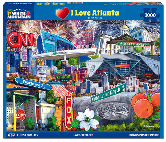 White Mountain Puzzles - I Love Atlanta