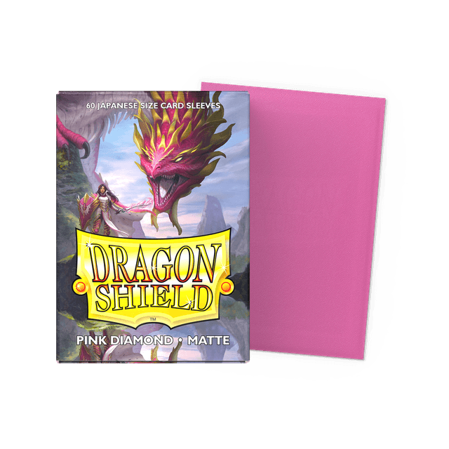 Dragon Shield - Pink Diamond, Matte Sleeves - Japanese Size