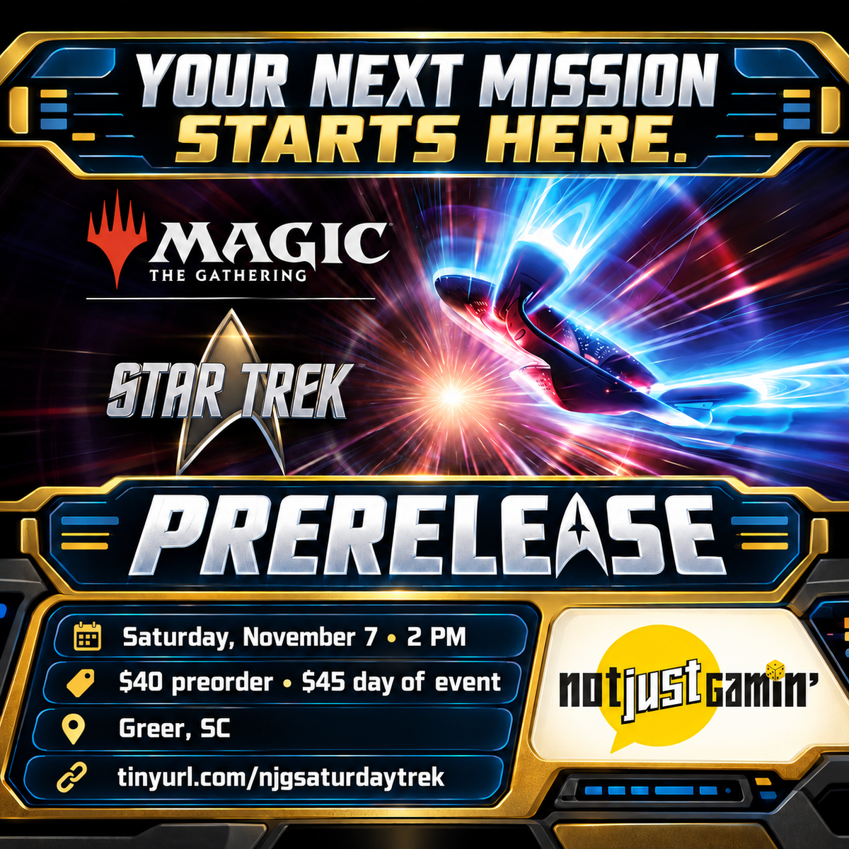 Magic the Gathering, Star Trek Prerelease: Saturday, 11/07