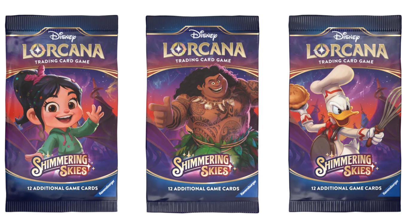Disney Lorcana TCG - Shimmering Skies Booster Pack Not Just Gamin' Disney Lorcana TCG - Shimmering Skies Booster Pack Not Just Gamin'