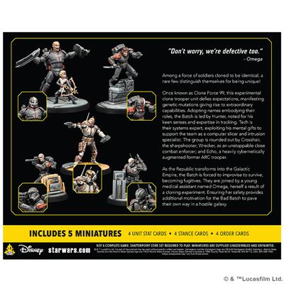 Star Wars Shatterpoint - Clone Force 99 Squad Pack