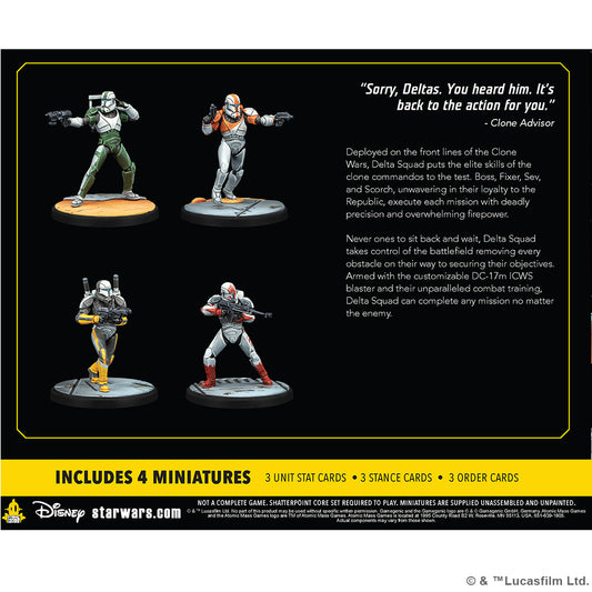Star Wars Shatterpoint – Delta Squad, Form Up Squad Pack