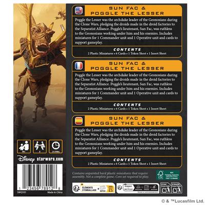 Star Wars Legion - Poggle the Lesser & Sun Fac