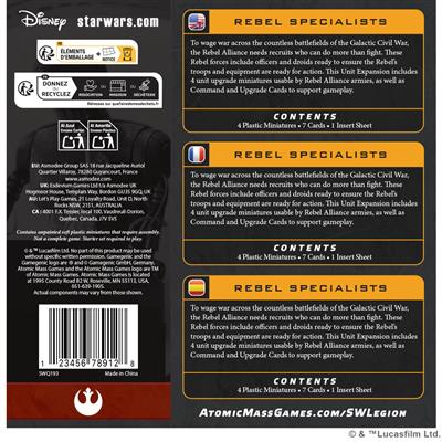 Star Wars Legion - Rebel Specialists