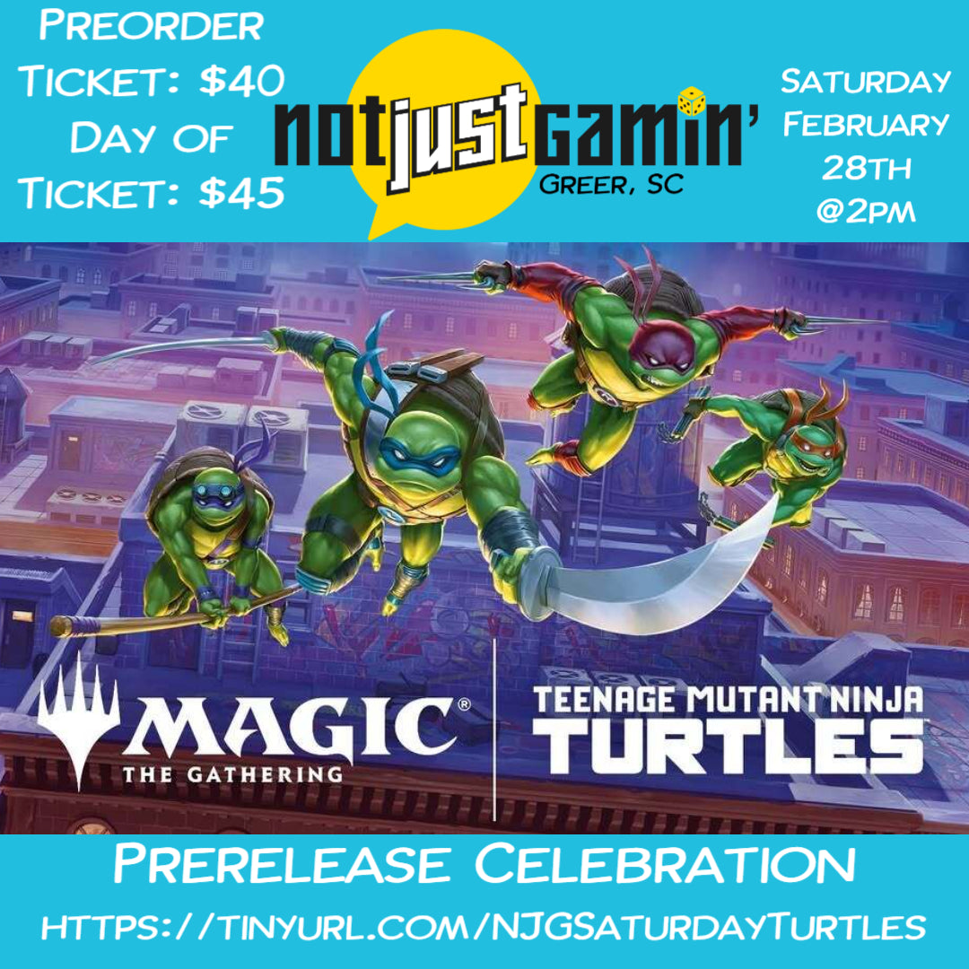 Magic the Gathering, Teenage Mutant Ninja Turtles Prerelease Celebration: Saturday, 02/28/2026