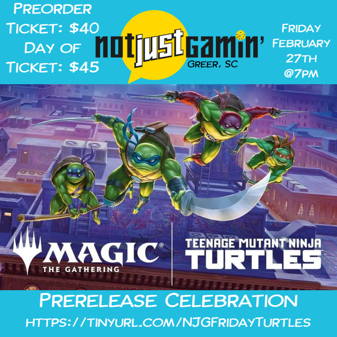 Magic the Gathering, Teenage Mutant Ninja Turtles Prerelease Celebration: Friday, 02/27/2026