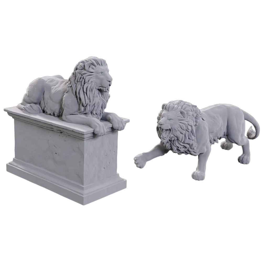 Deep Cuts Unpainted Miniatures: W24 - Stone Lion