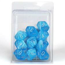 Chessex - Luminary Sky/Silver Set of 10 Dice
