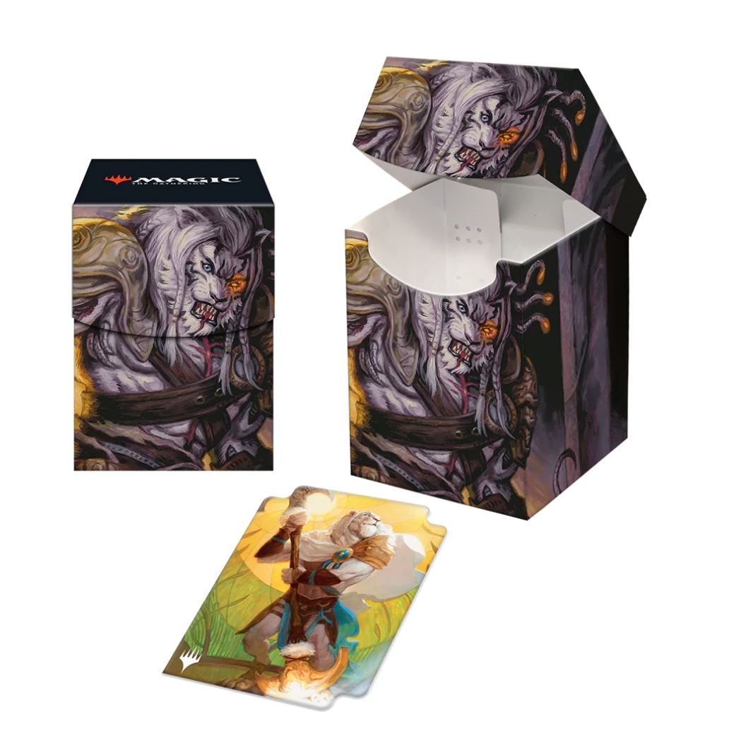 MTG - Dominaria United Ajani, Sleeper Agent 100+ Deck Box