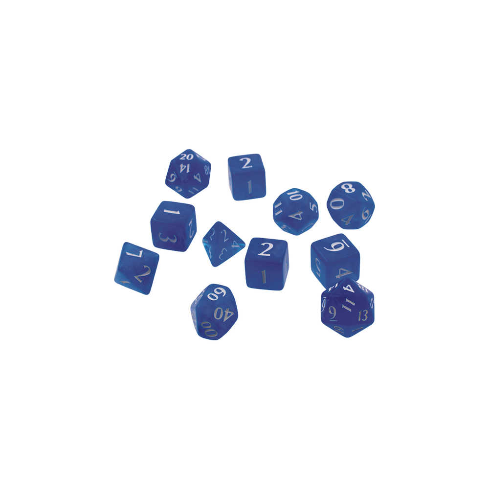 Eclipse Poly 11 Dice Set Pacific Blue