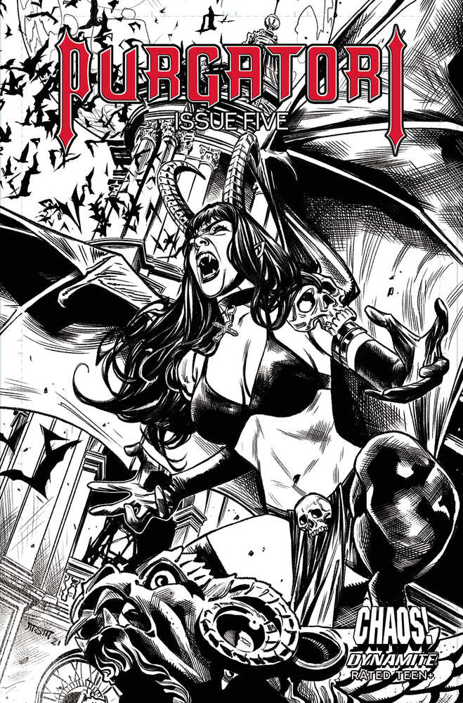 Purgatori #5 Cover E 10 Copy Variant Edition Sta Maria Black & White