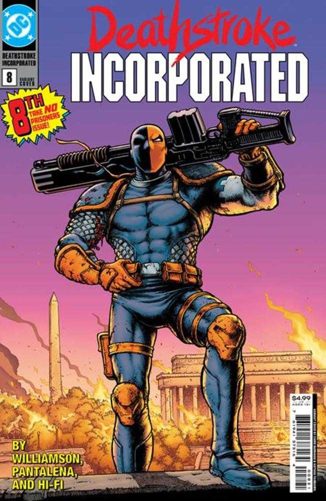 Deathstroke Inc #8 Cover B Chris Burnham Card Stock Variant (Shadow War)