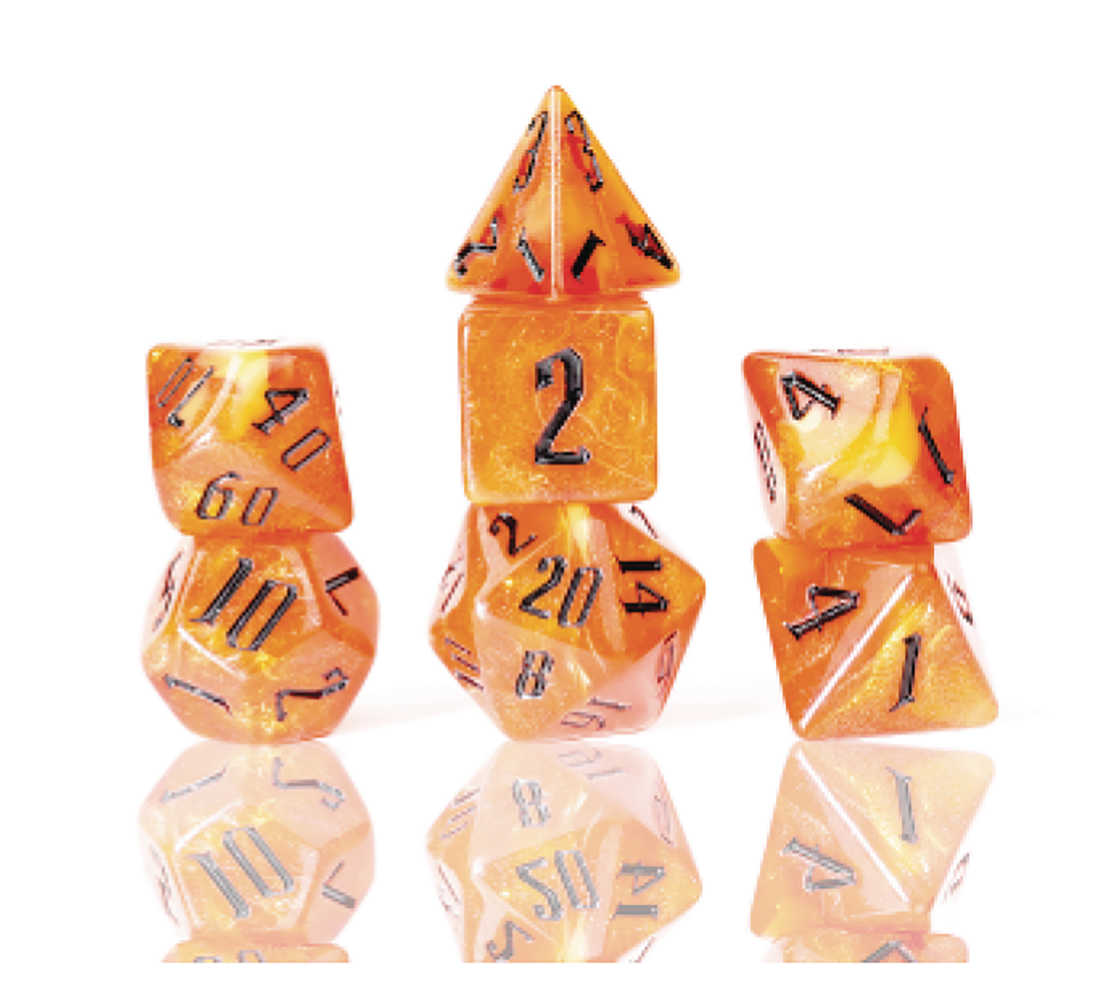 Fire Nebula Sirius Role Playing Game Dice Set