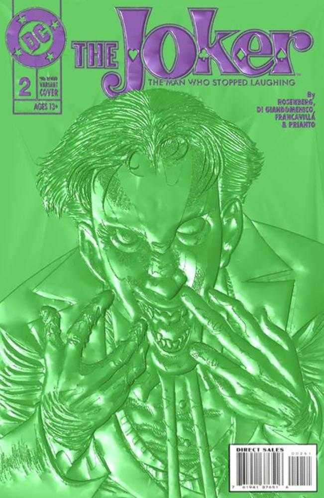 Joker The Man Who Stopped Laughing #2 Cover D Kelley Jones 90s Cover Month Foil Multi-Level Embossed Variant Allocations May Occur