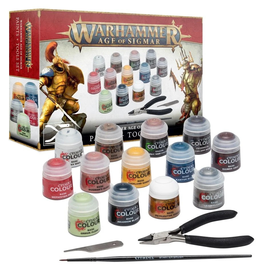 AOS - Age of Sigmar: Paints & Tools Set