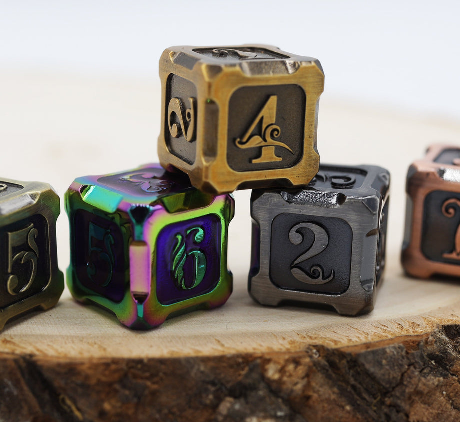 Alchemist Metals RPG Dice Set: Burnt Opal