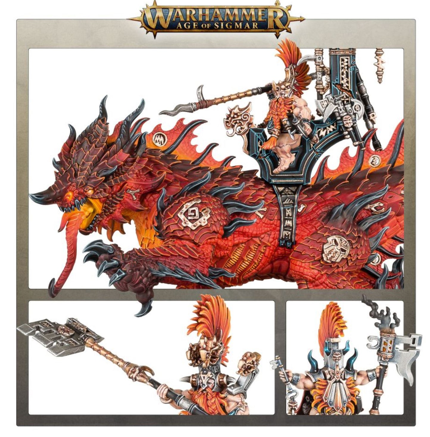 AOS - Fyreslayers, Auric Runeson on Magmadroth