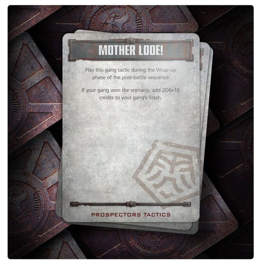 Necromunda - Ironhead Squat Prospectors, Gang Tactics Cards