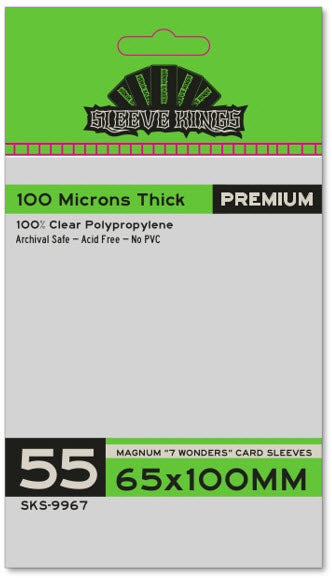 Magnum 7 Wonders Card Sleeves (65 x 100mm) 50 Count – Not Just Gamin
